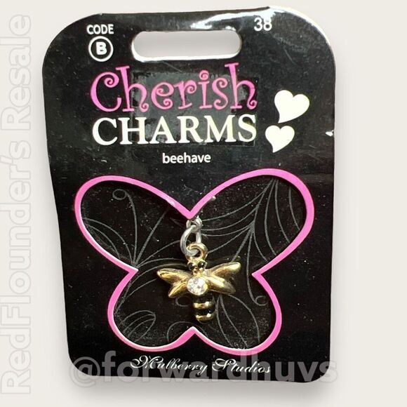 Bundle Sale 3 for $15 | Cherish Charms | Beehave | Charm for Bracelet | Mulberry - Picture 3 of 7